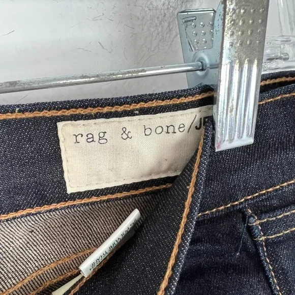Rag & Bone Cate Mid-Rise Skinny Jeans Dark Rinse Size 28 GUC - Picture 9 of 16